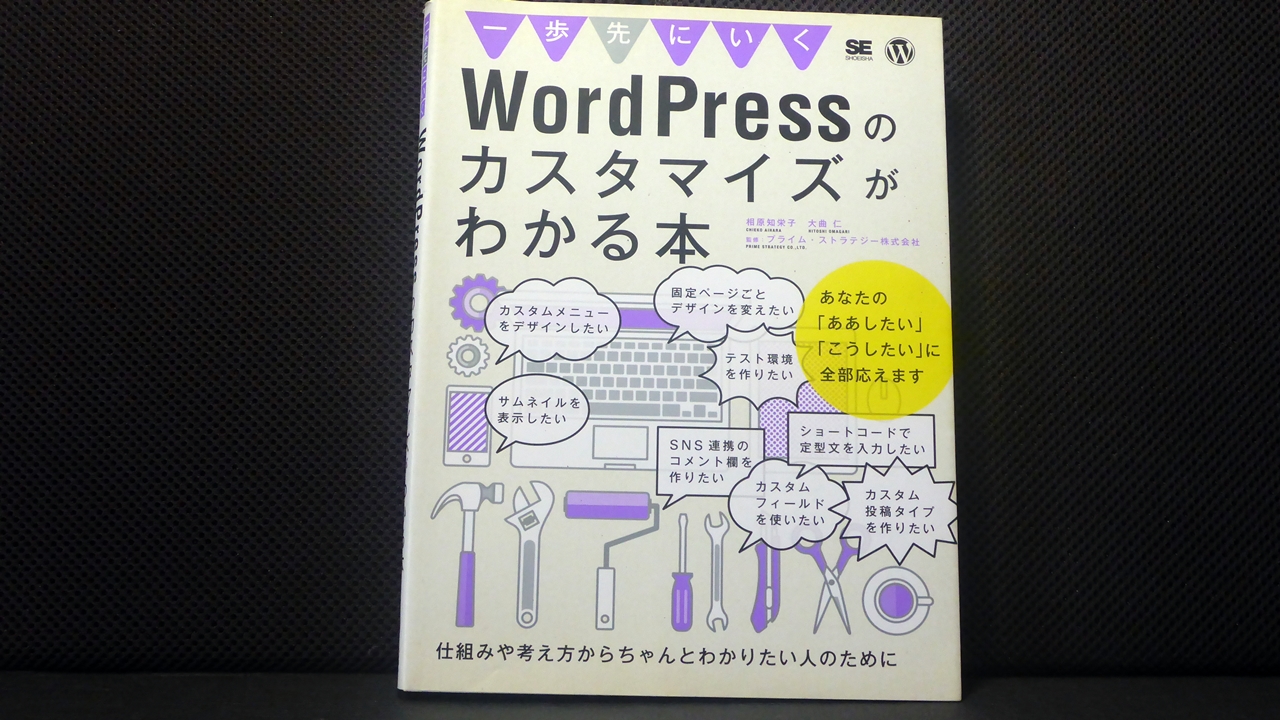 WordPressのカスタマイズがわかる本のテキスト表紙