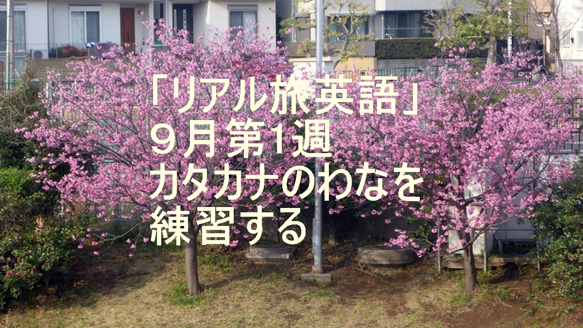 リアル旅英語9月第1週のタイトル画像