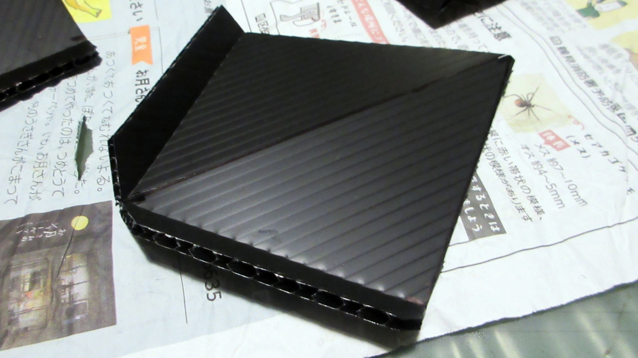 プラダン三角カバーのようす