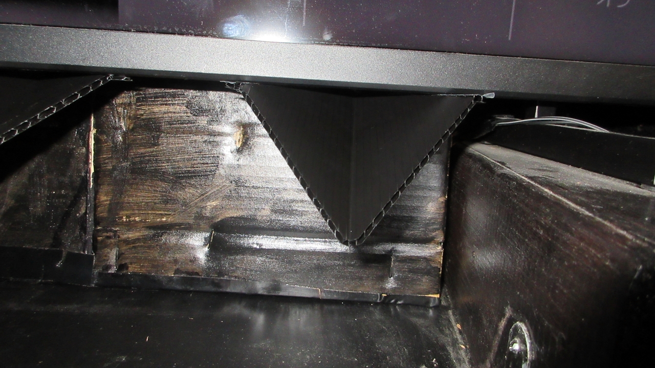 右側の三角カバー