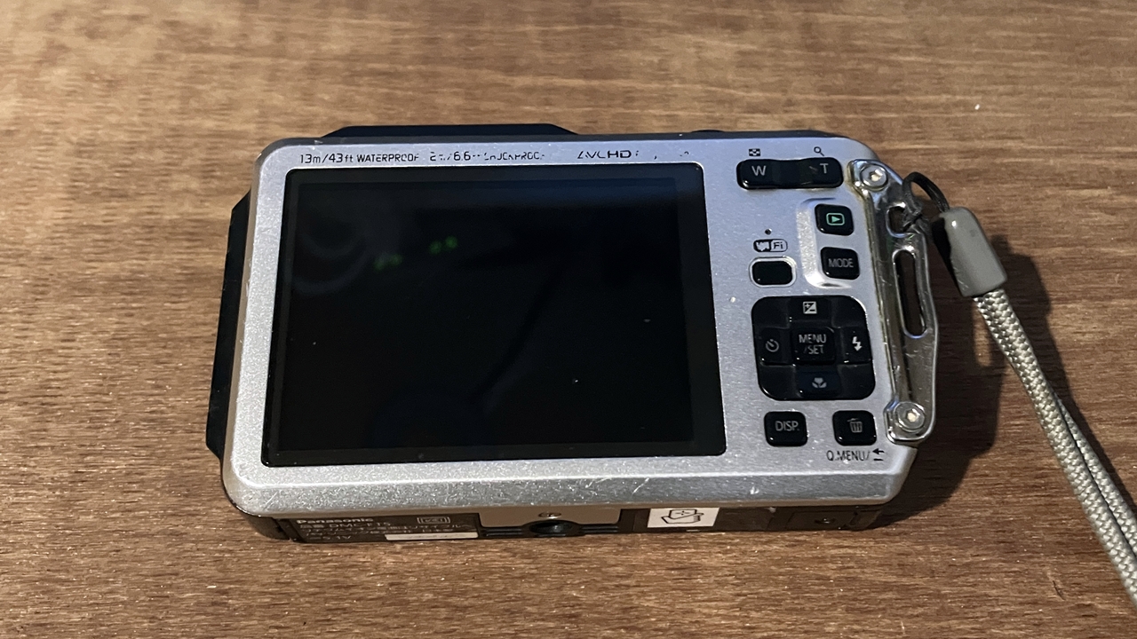 デジタルカメラの背面