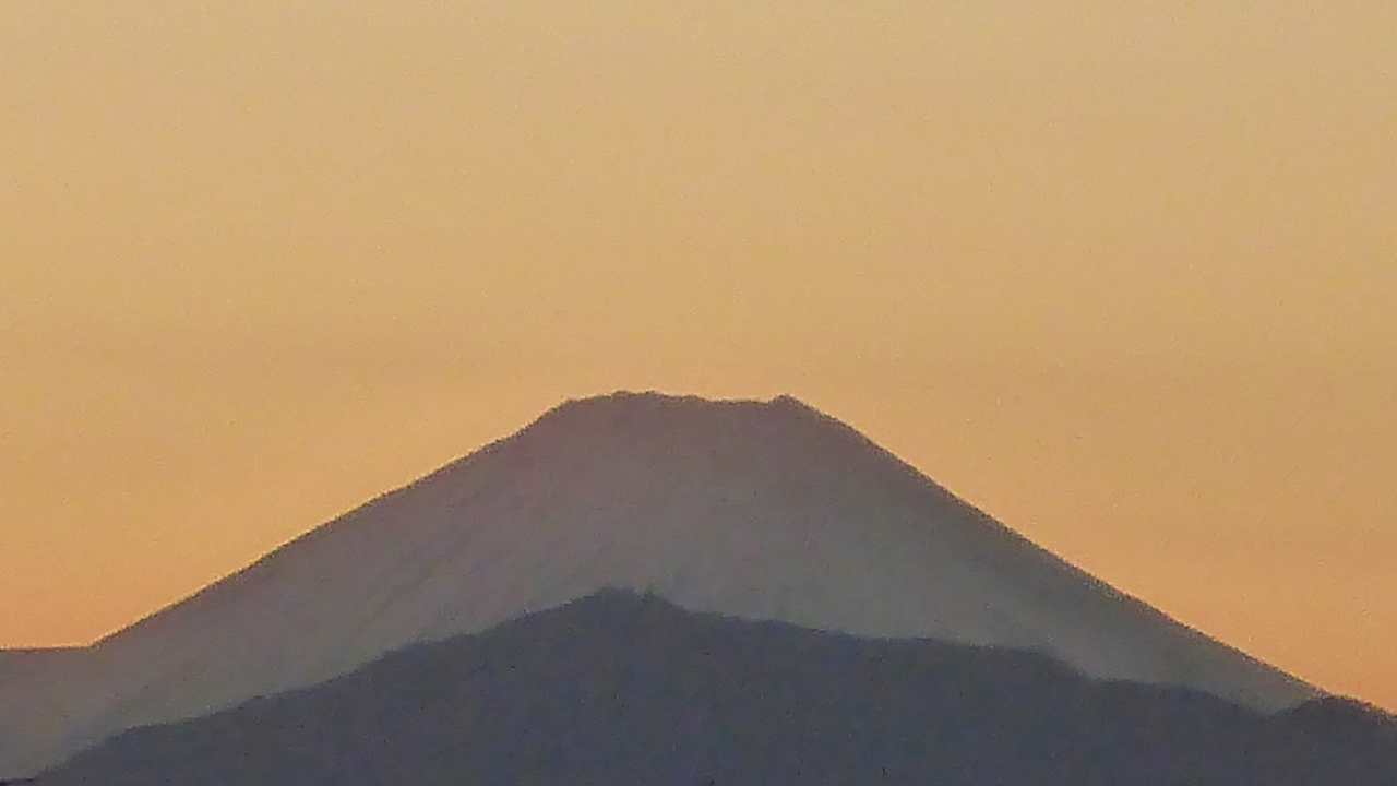 アップにした富士山2023年11月20日