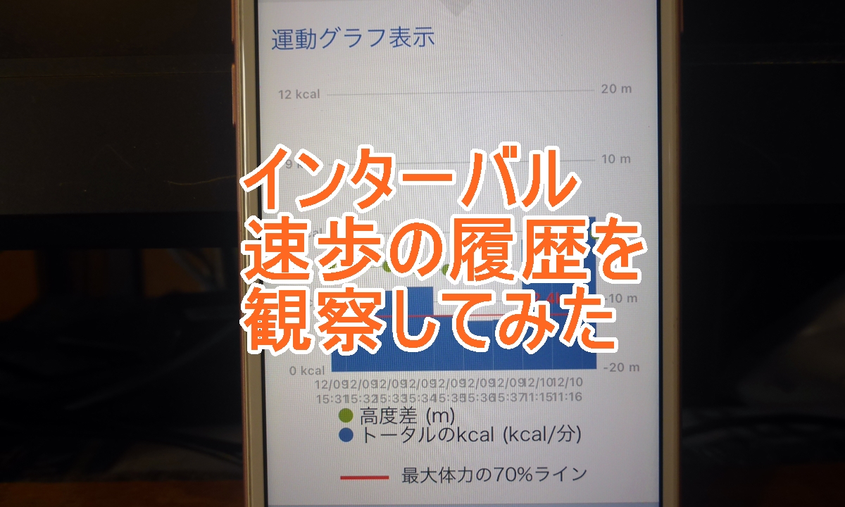 インターバル速歩の履歴を観察するのタイトル画像