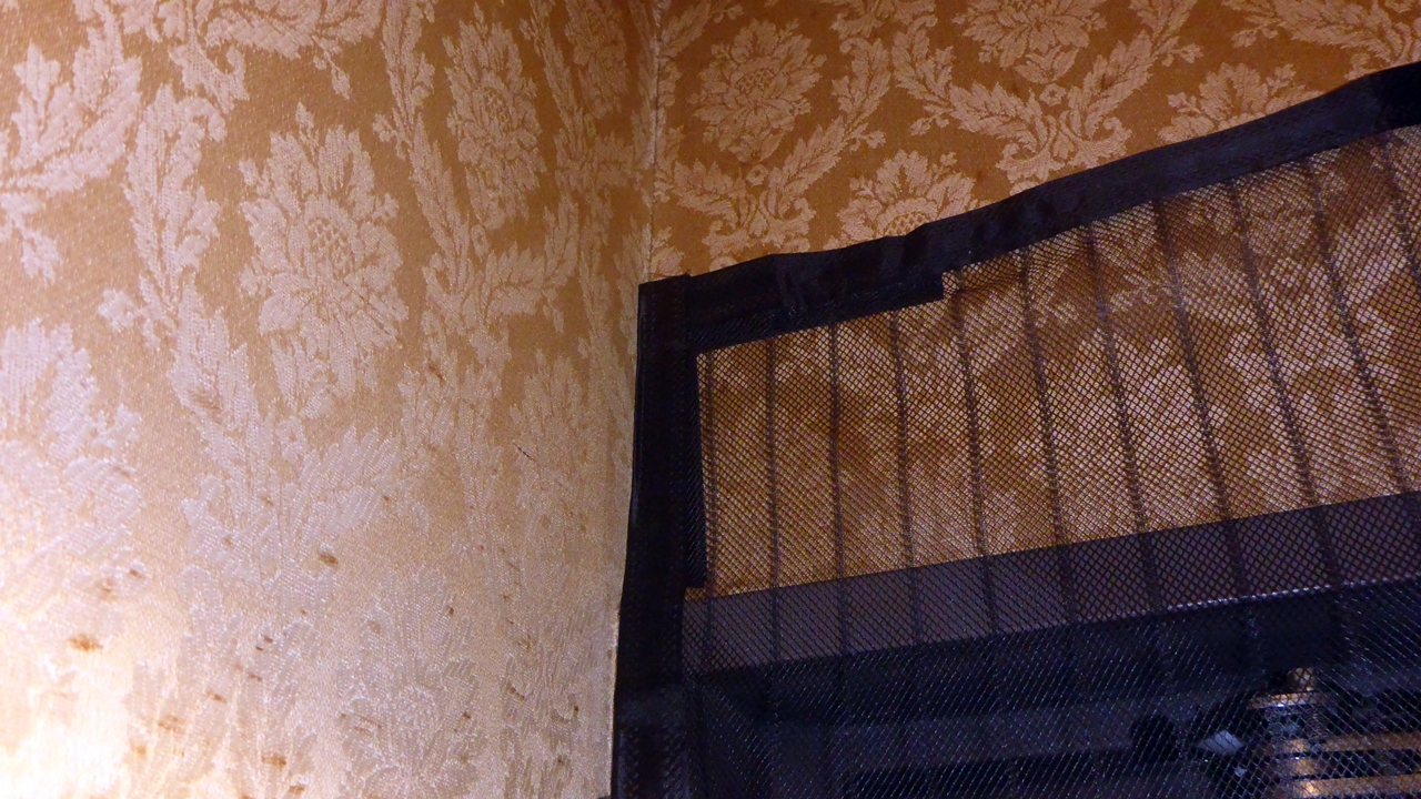 マジック網戸左上部のようす