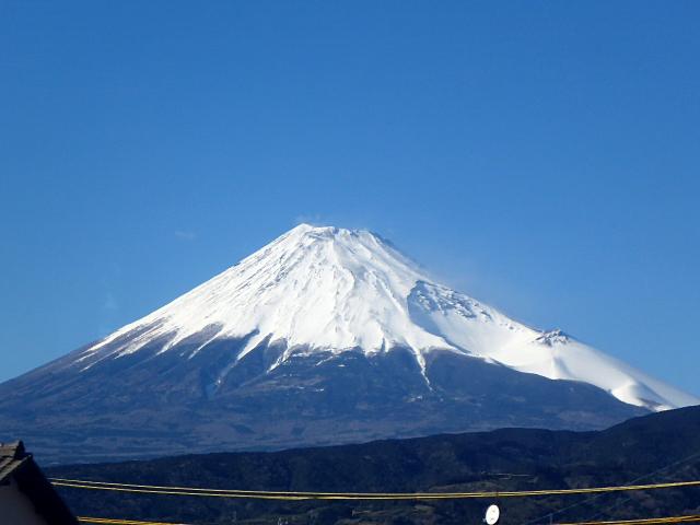 吉原あたりの車窓からの富士山