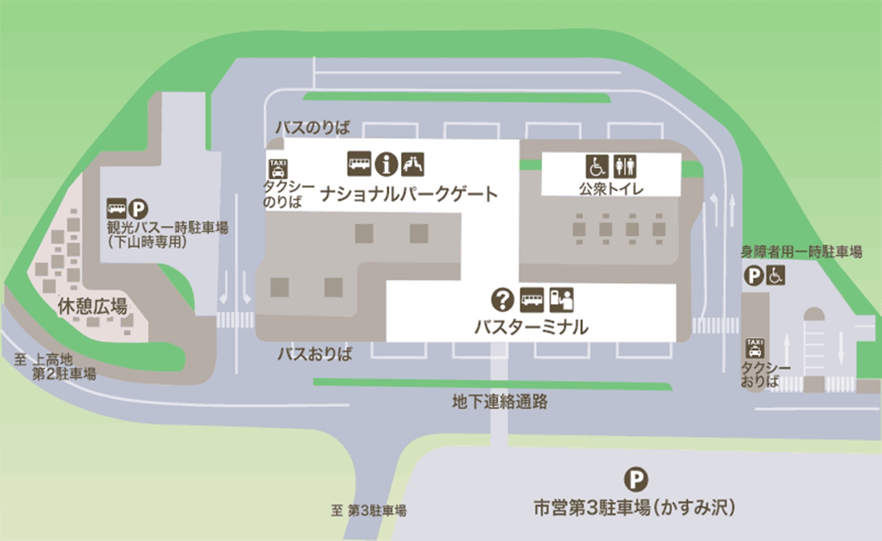 さわんどナショナルゲートパーク館内図