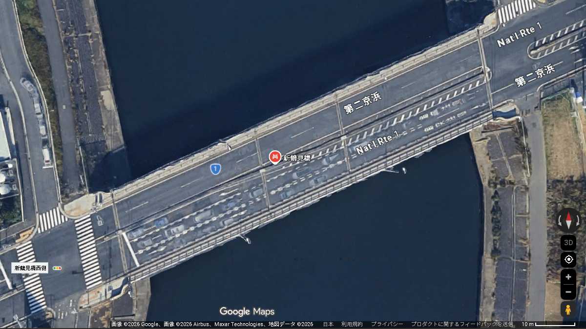 新鶴見橋のようす